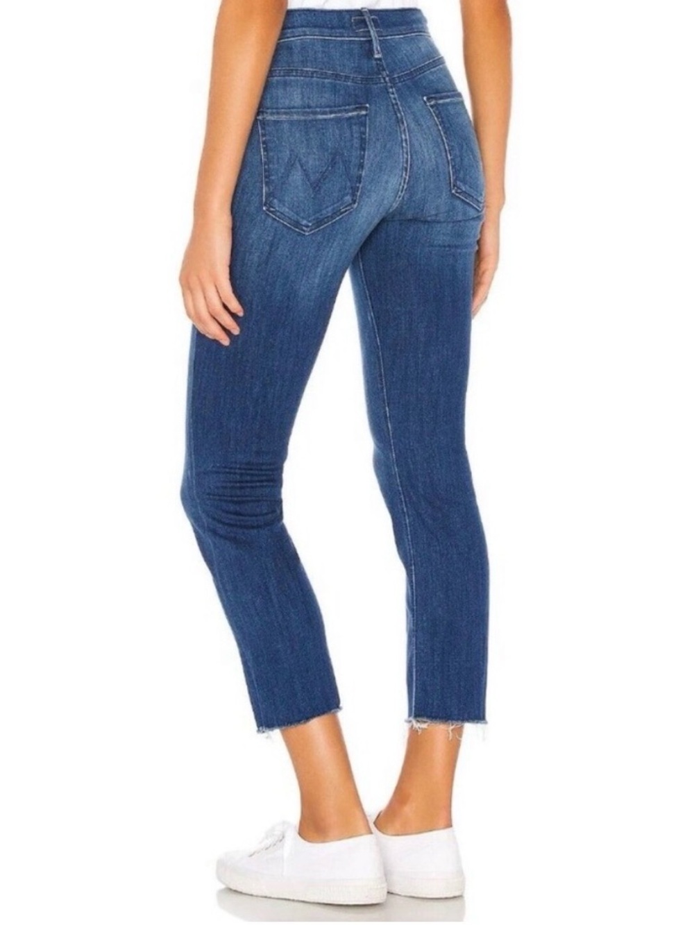 EUC Mother Denim mid rise dazzler crop jean in squeeze it - size 27 $278 retail - Picture 2 of 10
